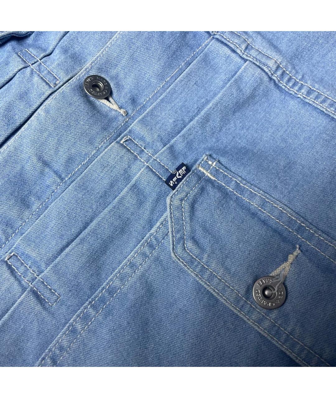 LEVI'S Голубая хлопковая куртка, фото 5