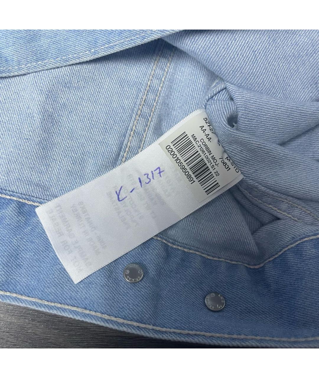 LEVI'S Голубая хлопковая куртка, фото 7