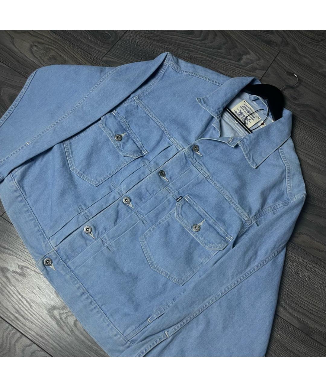 LEVI'S Голубая хлопковая куртка, фото 6