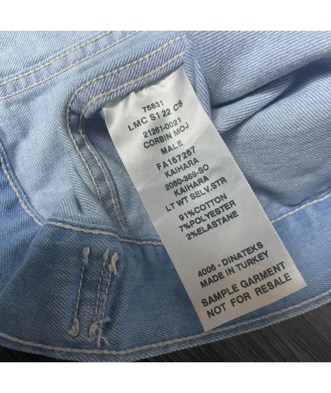 LEVI'S Голубая хлопковая куртка, фото 8