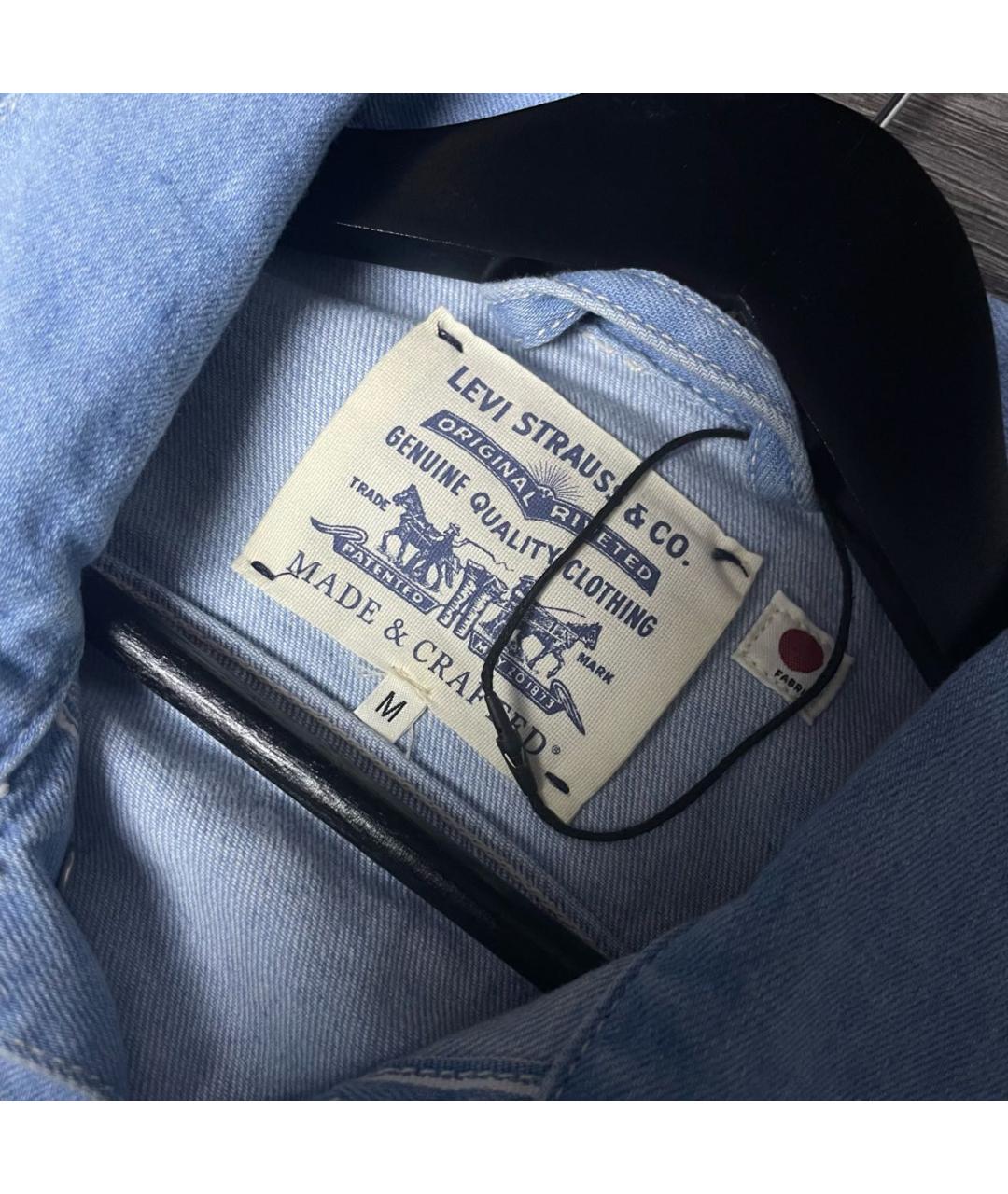 LEVI'S Голубая хлопковая куртка, фото 4