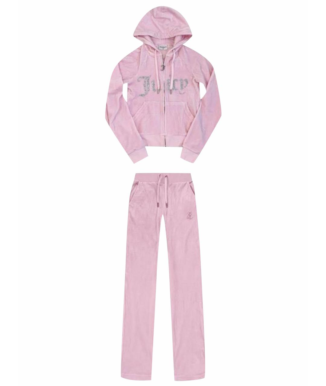 JUICY COUTURE Розовый полиэстеровый спортивные костюмы, фото 1
