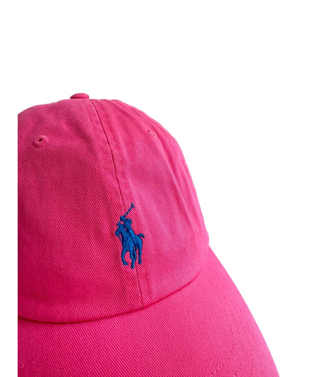 POLO RALPH LAUREN Розовая хлопковая кепка/бейсболка, фото 2