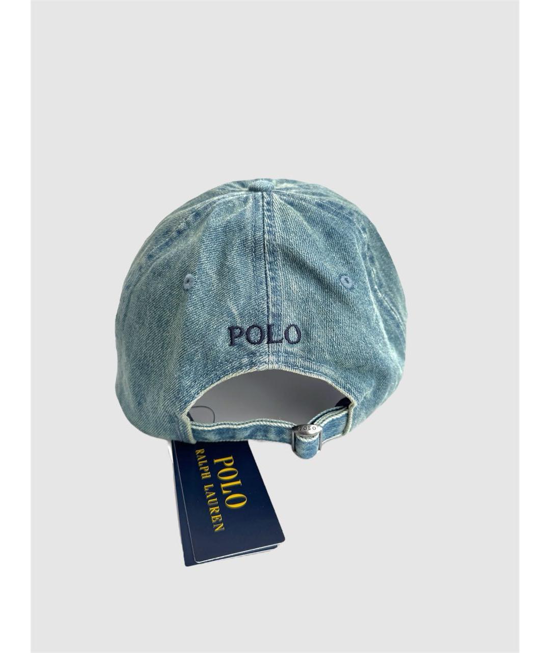POLO RALPH LAUREN Синяя хлопковая кепка/бейсболка, фото 3