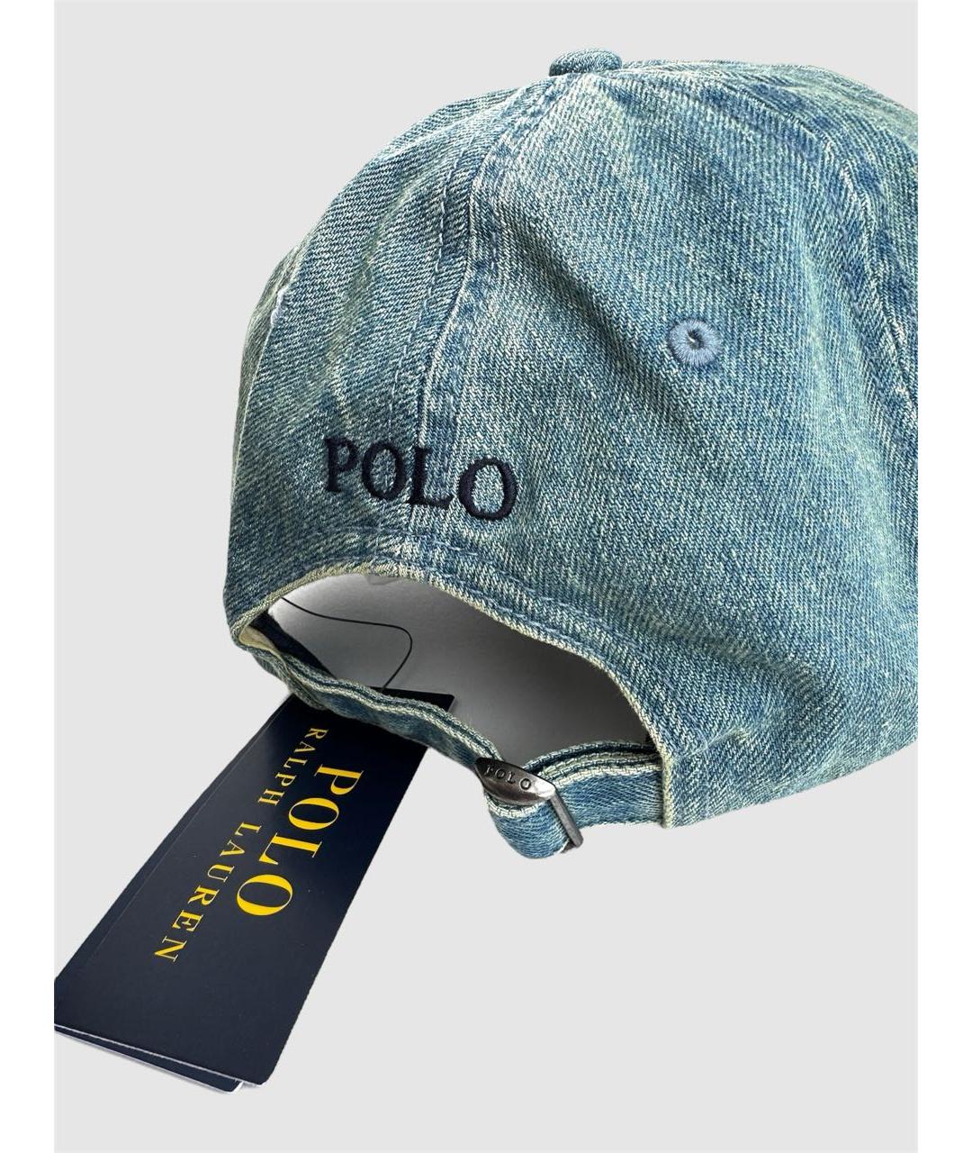 POLO RALPH LAUREN Синяя хлопковая кепка/бейсболка, фото 4