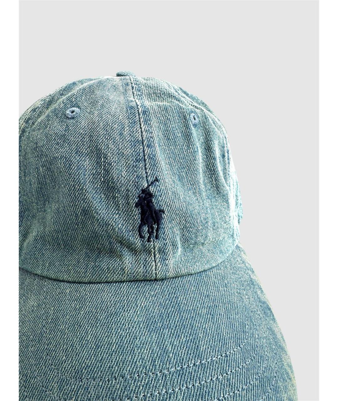 POLO RALPH LAUREN Синяя хлопковая кепка/бейсболка, фото 2
