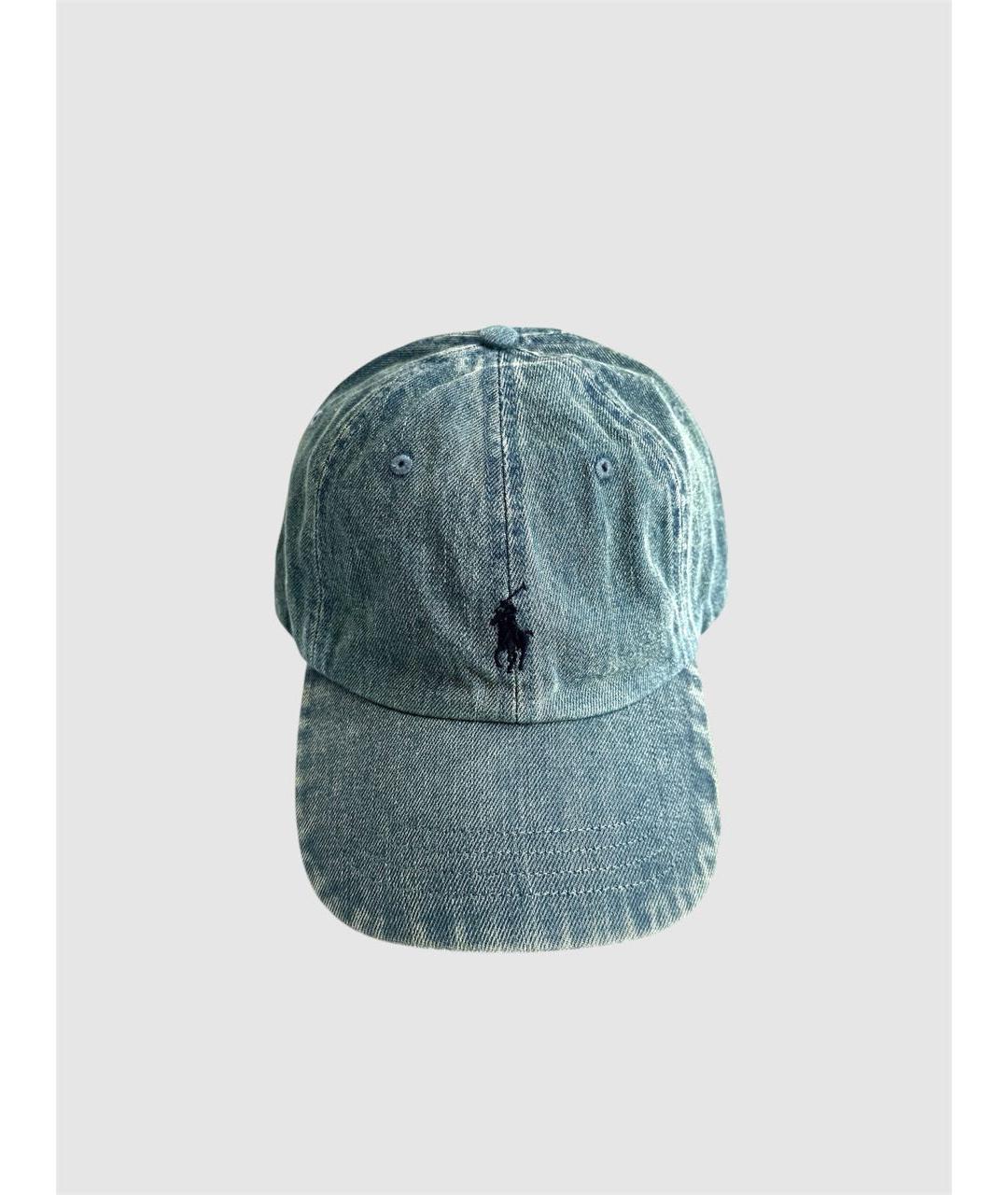 POLO RALPH LAUREN Синяя хлопковая кепка/бейсболка, фото 7