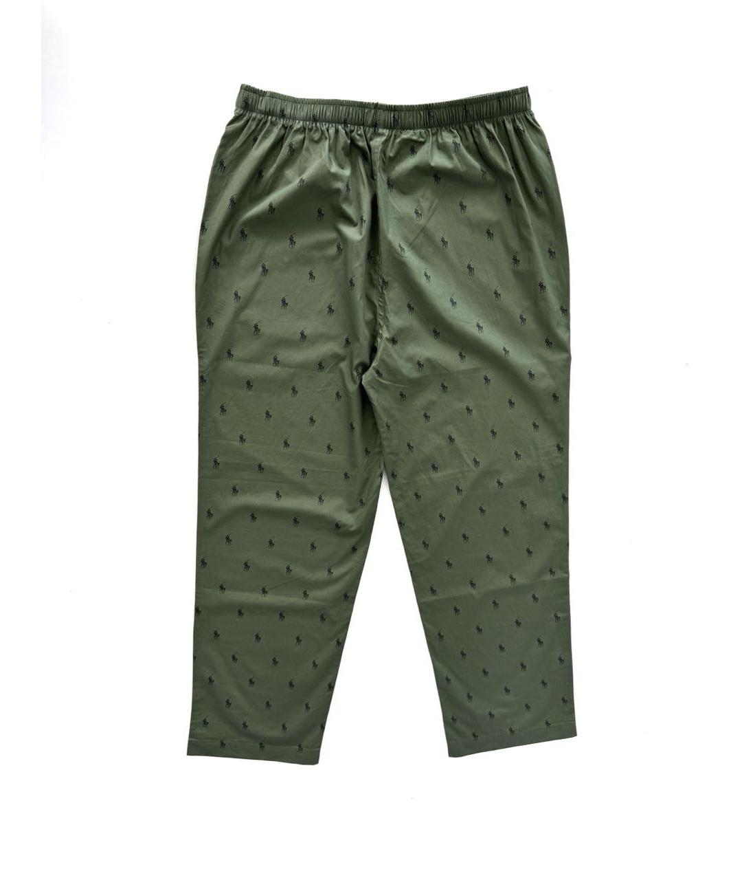 POLO RALPH LAUREN Зеленые хлопковые повседневные брюки, фото 4