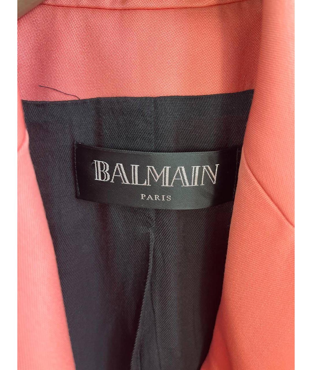 BALMAIN Коралловый жакет/пиджак, фото 3