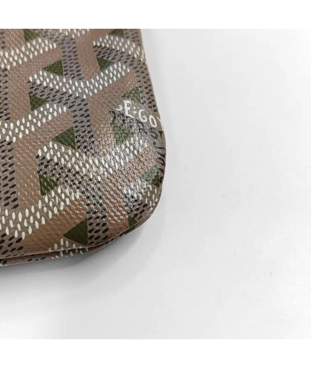 GOYARD Коричневая кожаная сумка через плечо, фото 7