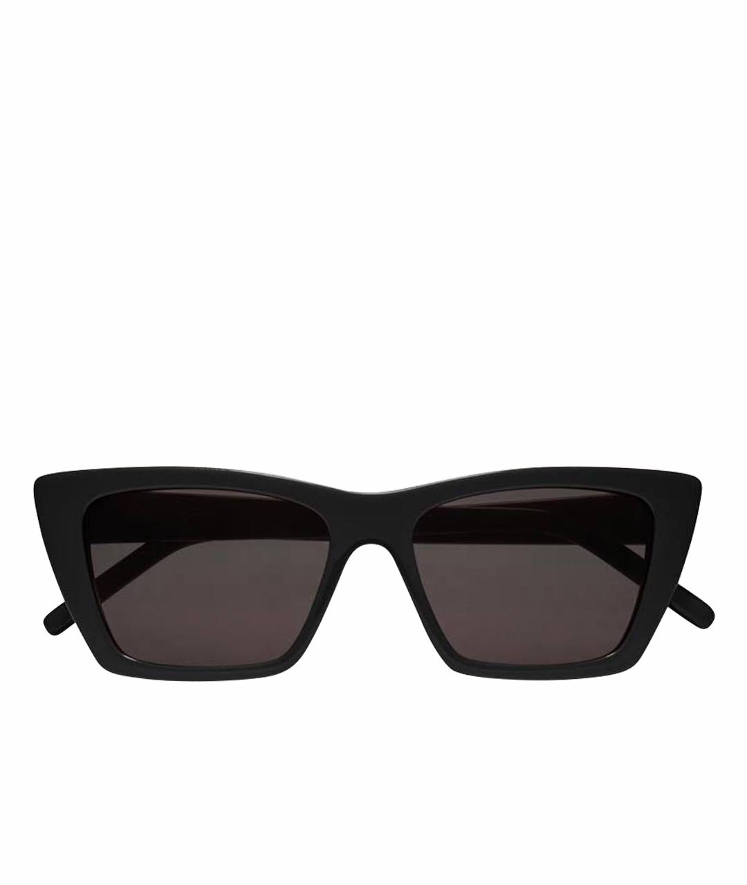 SAINT LAURENT Черные пластиковые солнцезащитные очки, фото 1