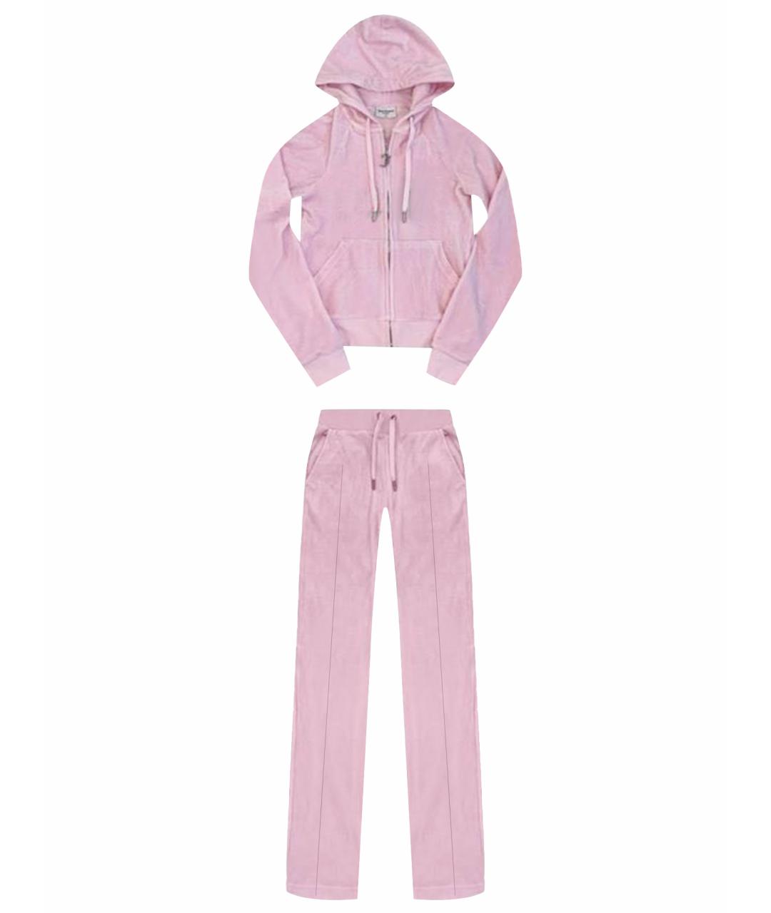 JUICY COUTURE Розовый полиэстеровый спортивные костюмы, фото 1