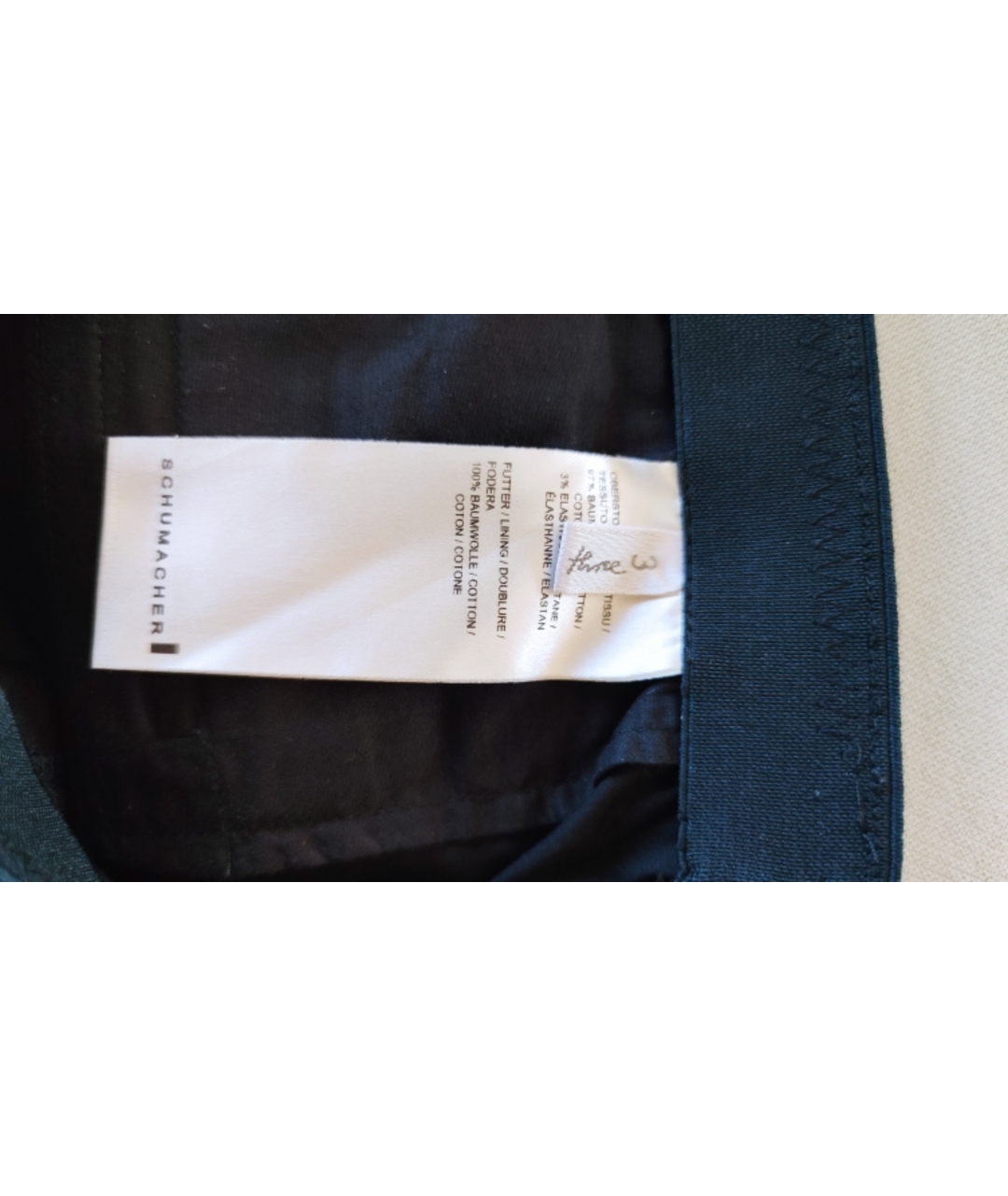 DOROTHEE SCHUMACHER Черные хлопковые брюки узкие, фото 3