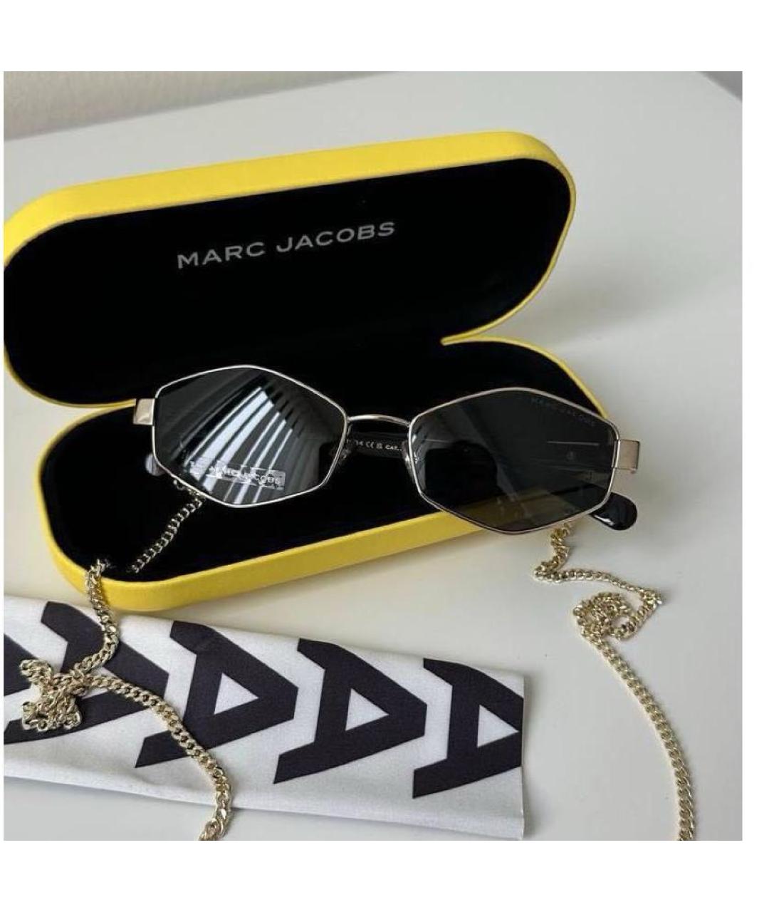 MARC JACOBS Черные металлические солнцезащитные очки, фото 5
