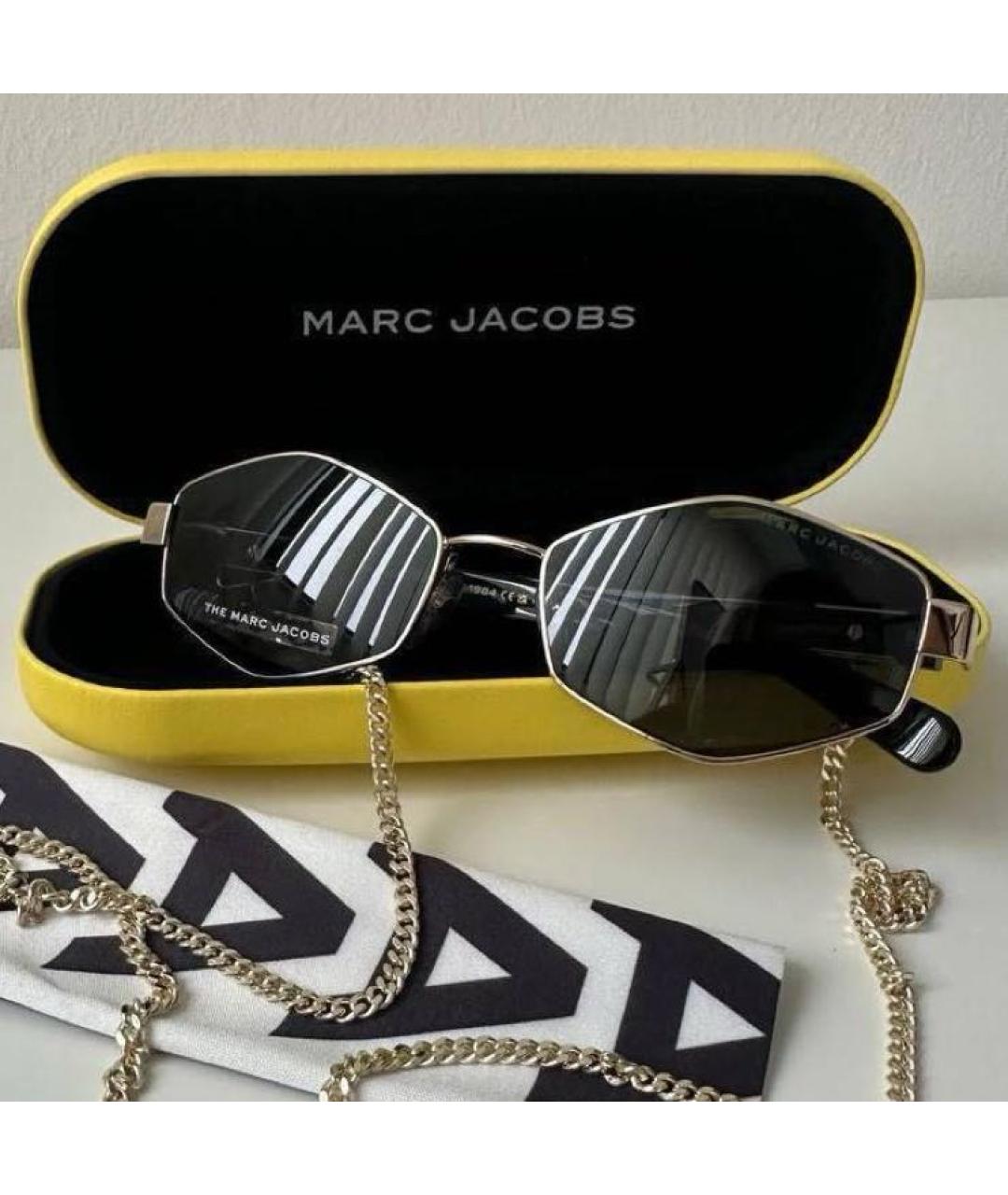 MARC JACOBS Антрацитовые металлические солнцезащитные очки, фото 7
