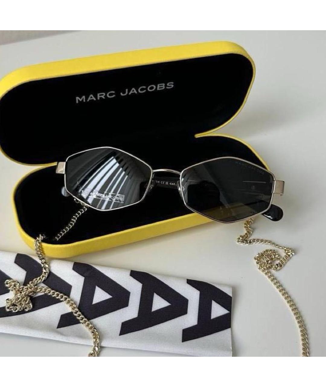 MARC JACOBS Антрацитовые металлические солнцезащитные очки, фото 6