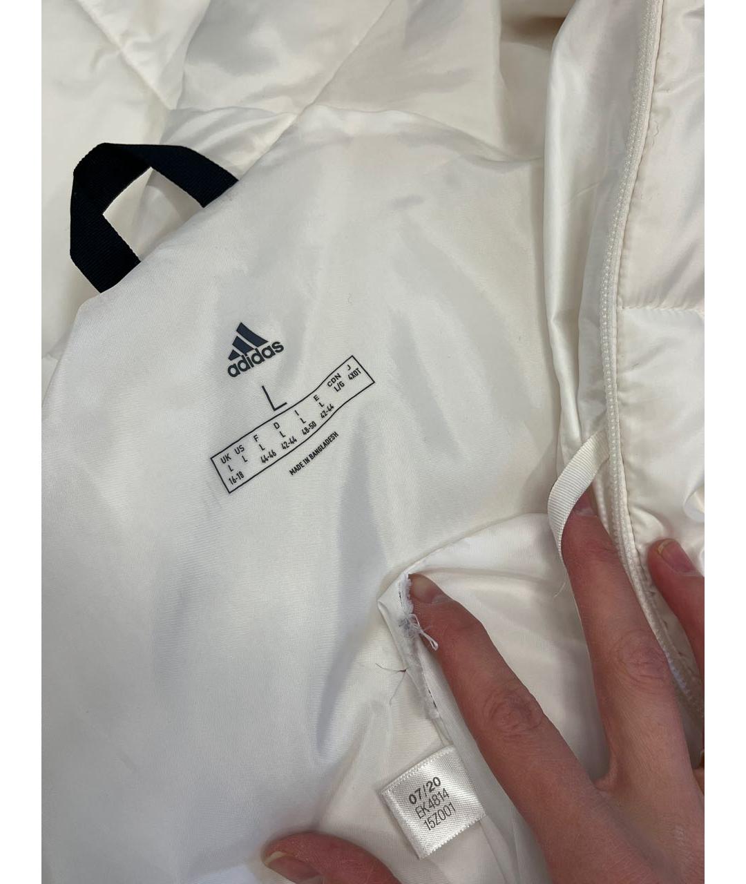 ADIDAS Белый пуховик, фото 6