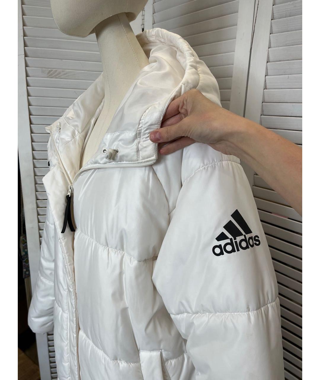 ADIDAS Белый пуховик, фото 3