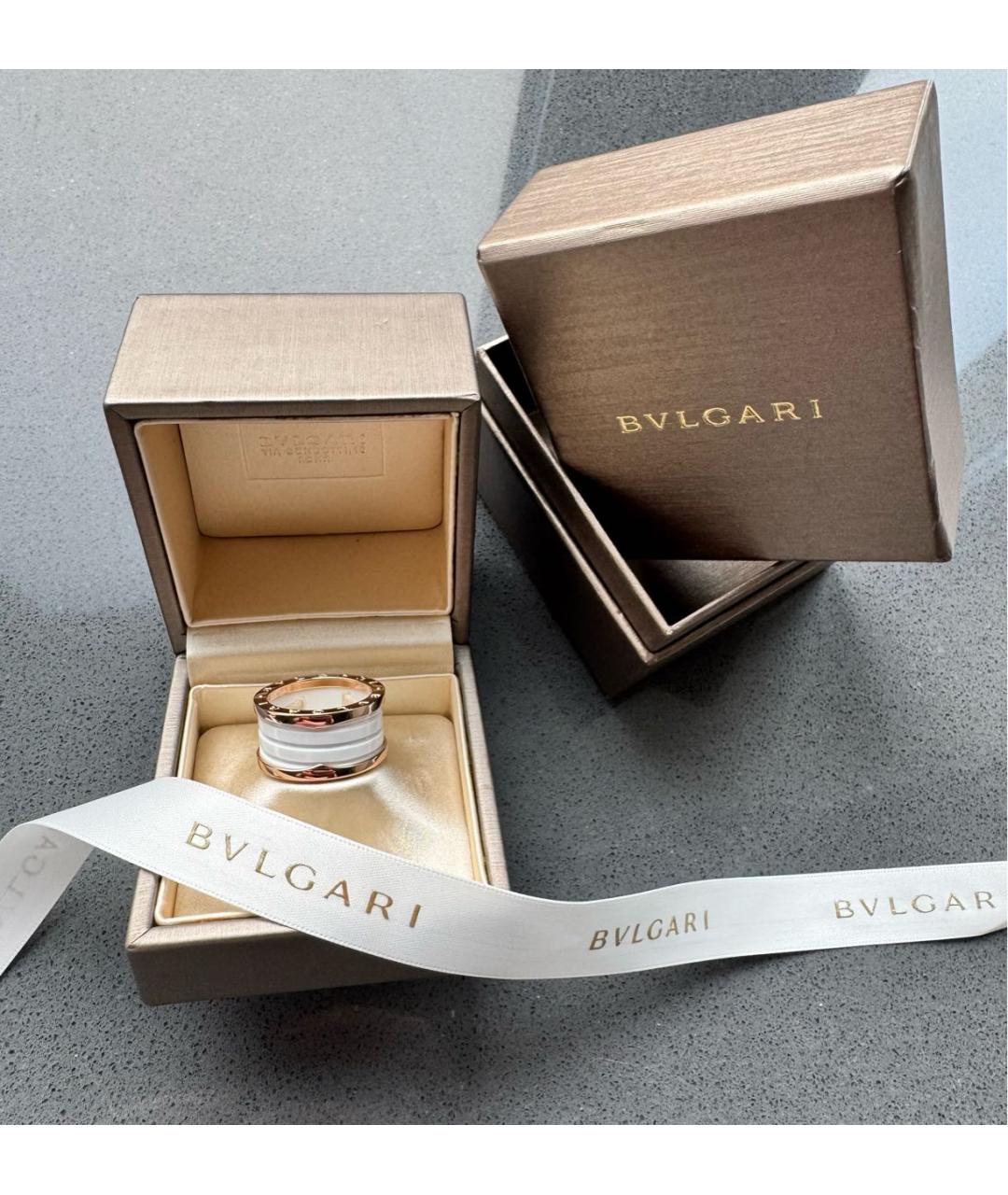 BVLGARI Золотое кольцо из розового золота, фото 7
