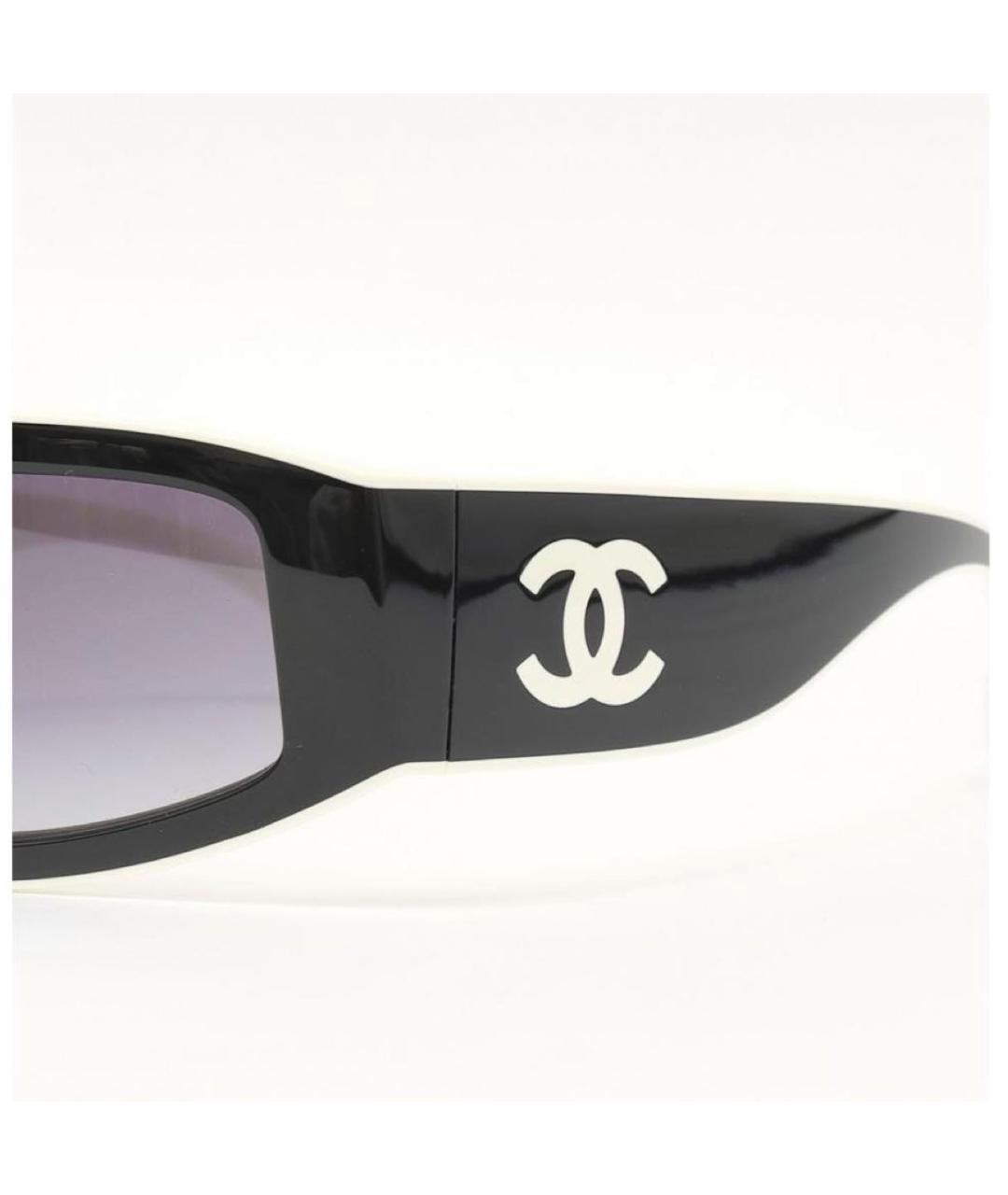CHANEL Черные пластиковые солнцезащитные очки, фото 4