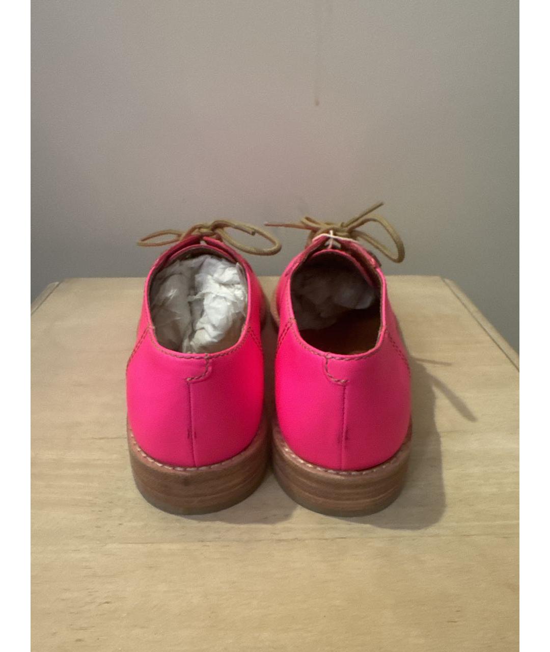 MARC JACOBS Фуксия кожаные брогги и оксфорды, фото 3