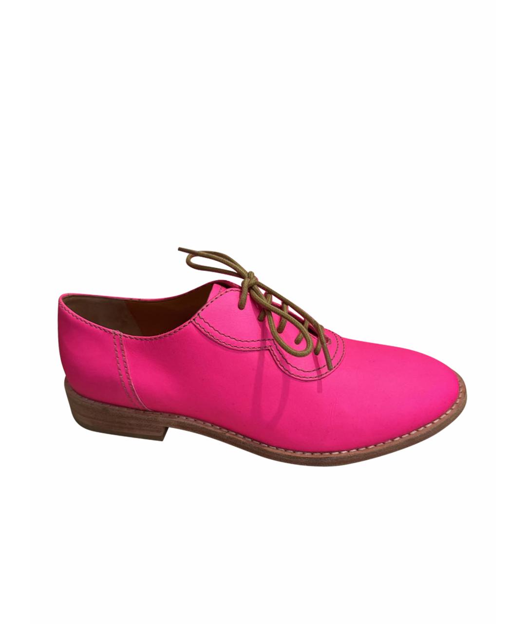 MARC JACOBS Фуксия кожаные брогги и оксфорды, фото 1