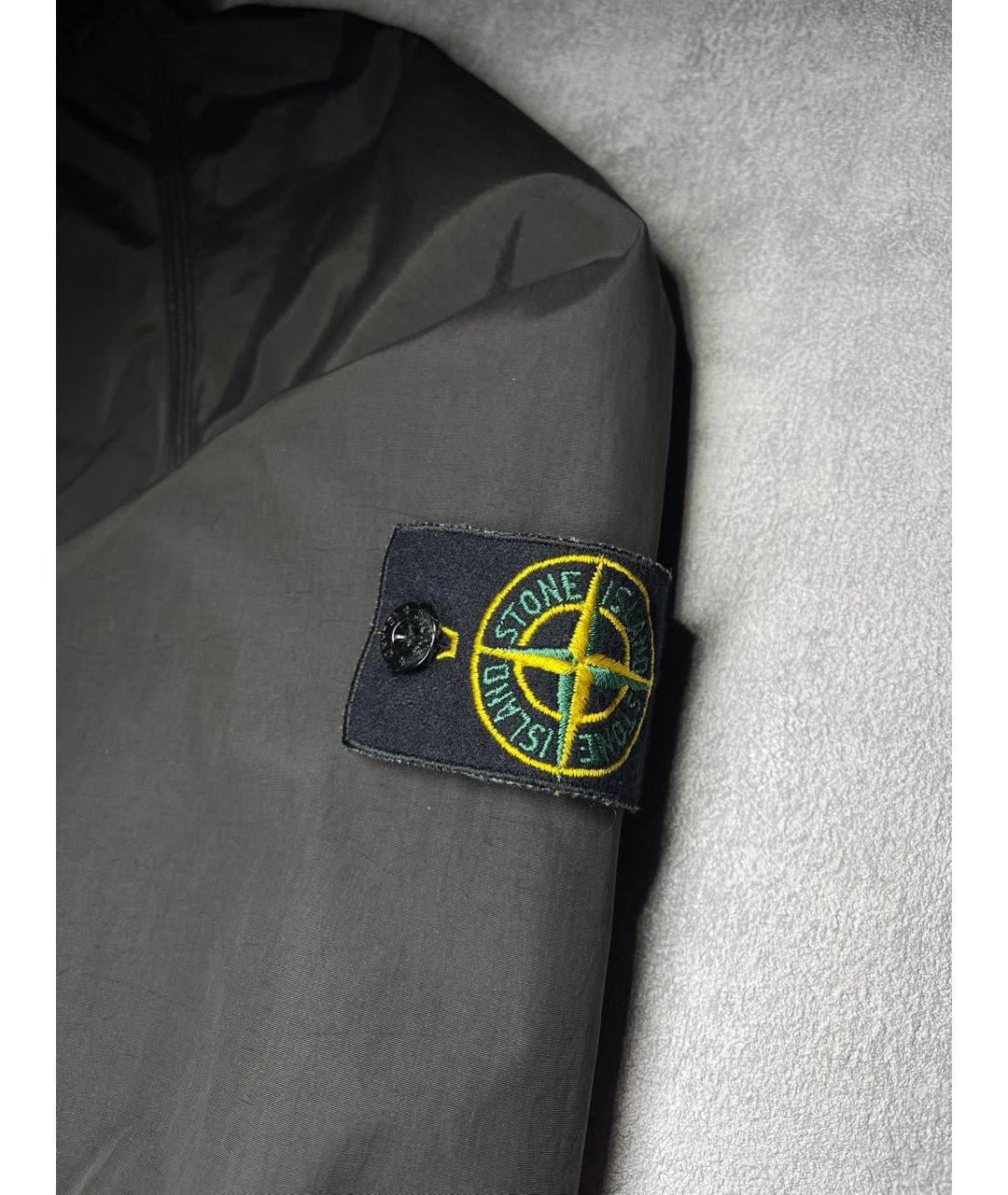 STONE ISLAND Коричневая полиуретановая куртка, фото 5