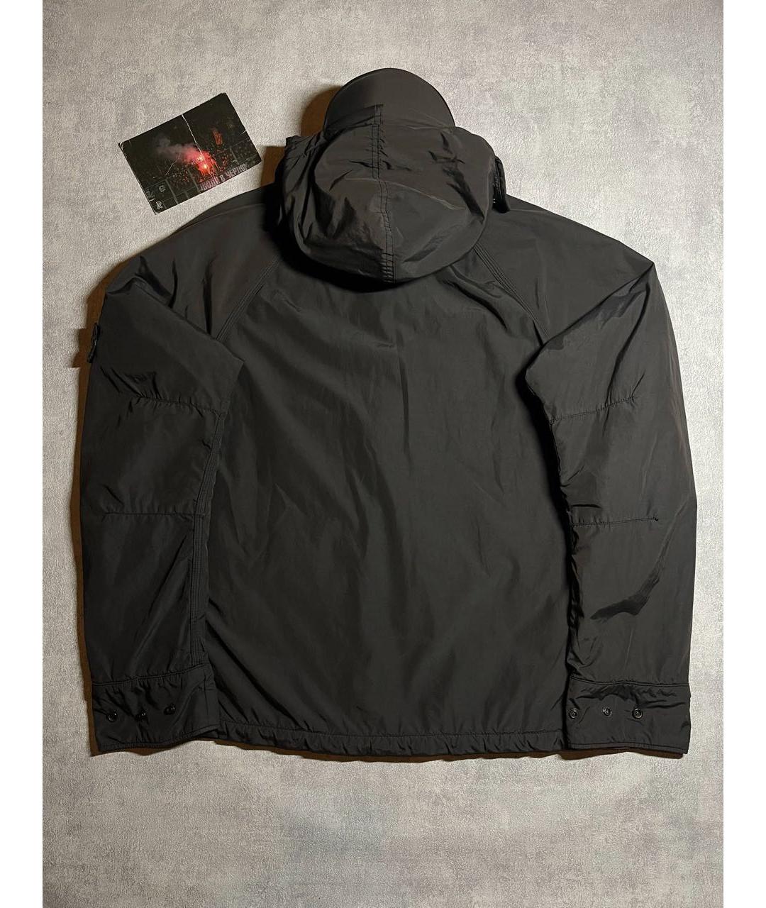 STONE ISLAND Коричневая полиуретановая куртка, фото 4