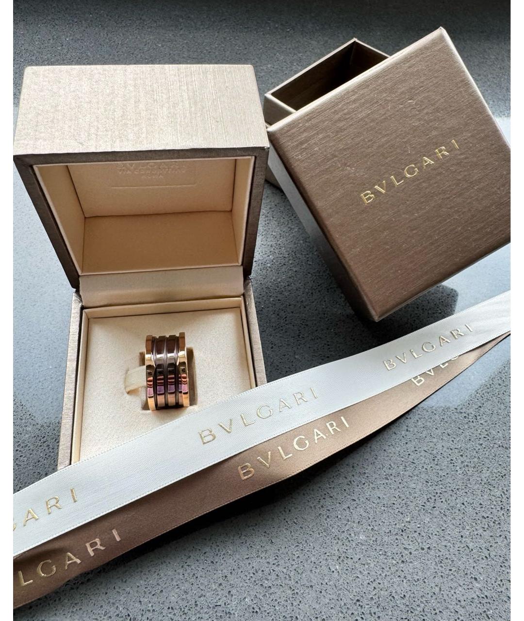 BVLGARI Золотое кольцо из розового золота, фото 8