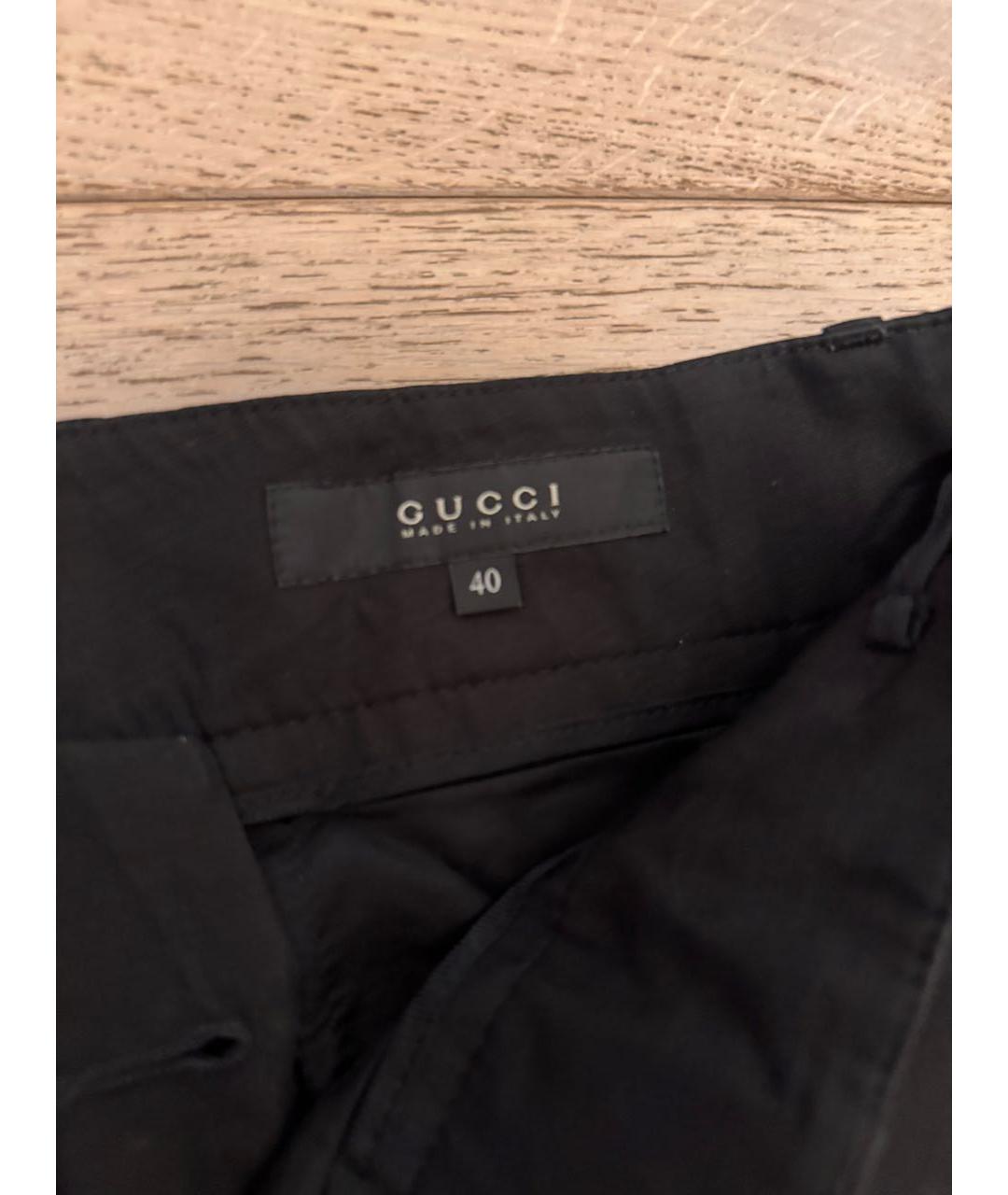 GUCCI Черные брюки узкие, фото 3