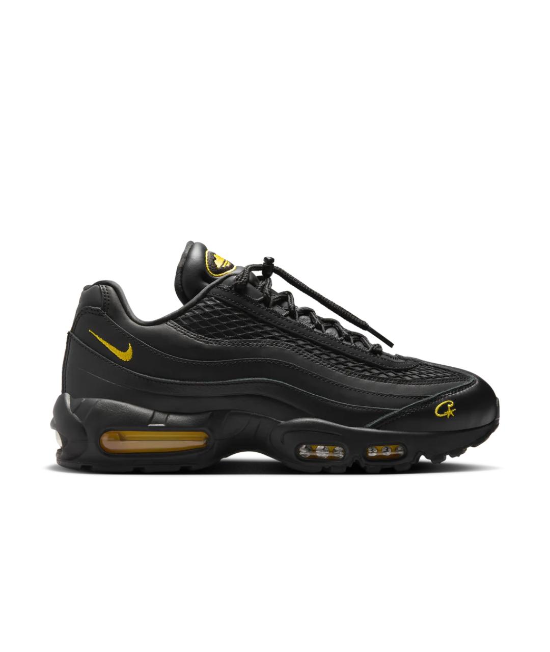 NIKE Черные кожаные низкие кроссовки / кеды, фото 10