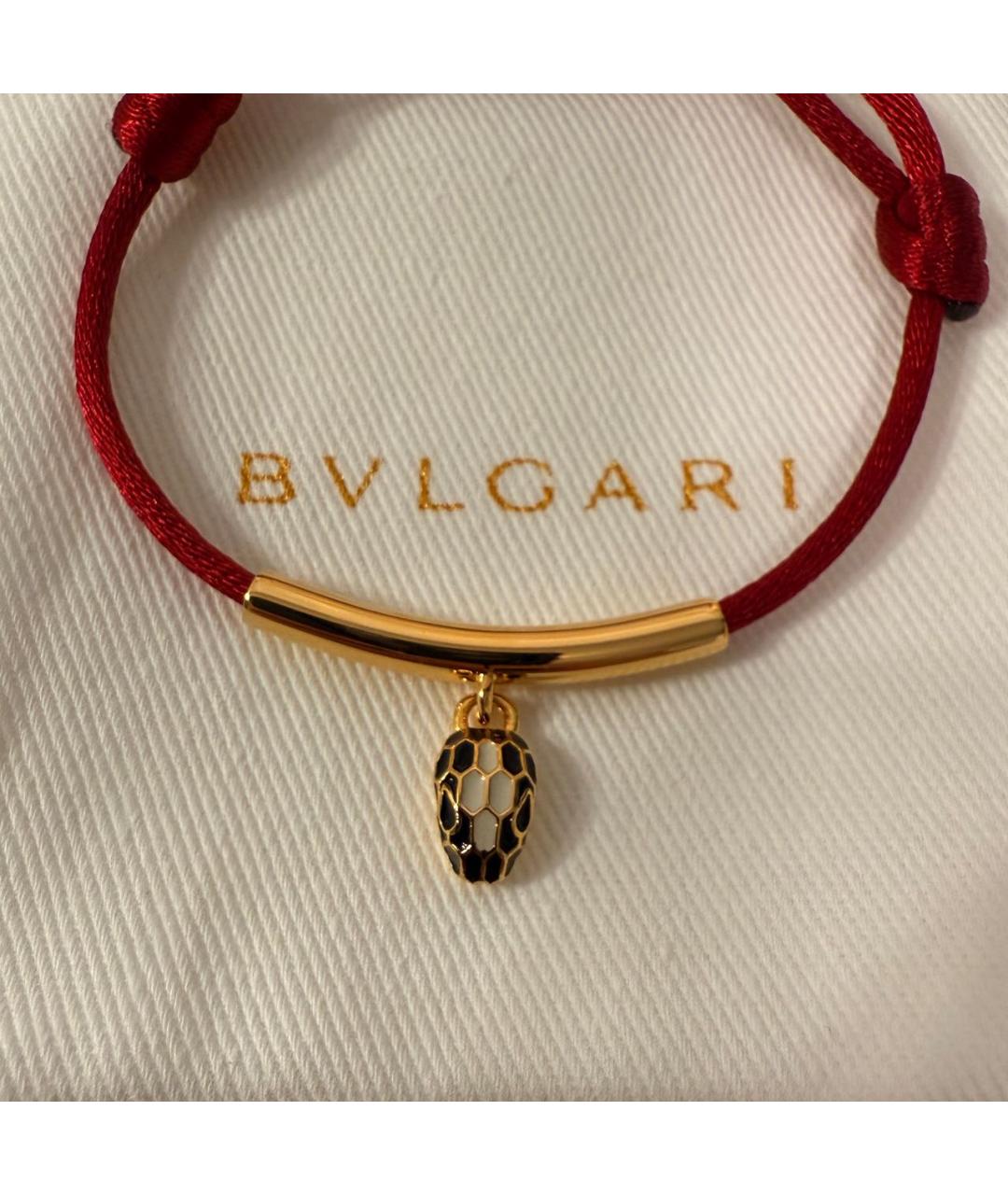 BVLGARI Красный латунный браслет, фото 4