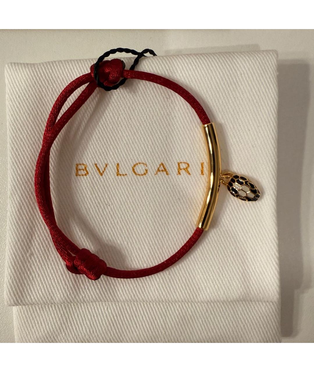 BVLGARI Красный латунный браслет, фото 2