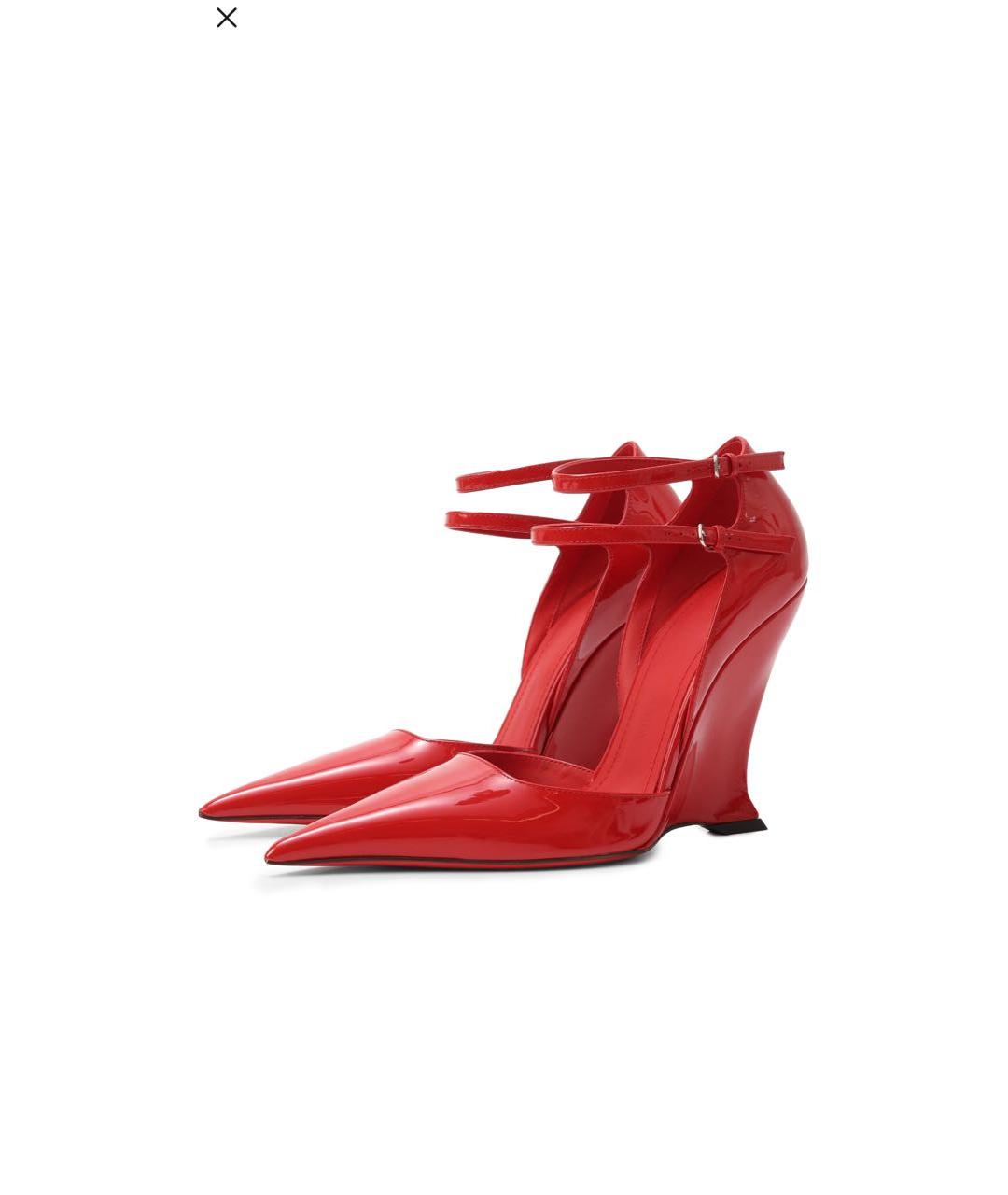 FERRAGAMO Красные туфли из лакированной кожи, фото 3