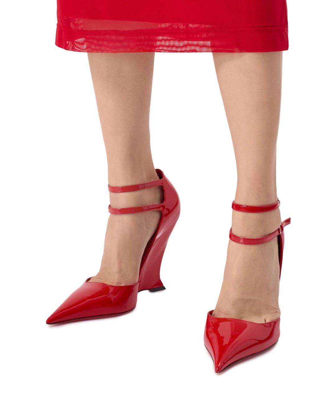 FERRAGAMO Красные туфли из лакированной кожи, фото 2
