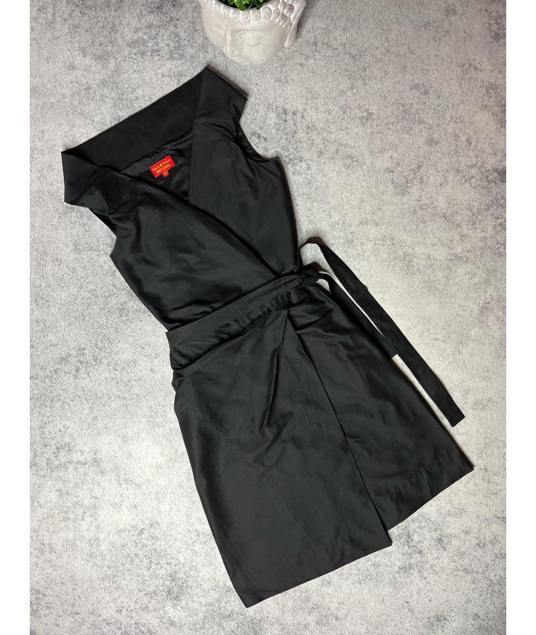 VIVIENNE WESTWOOD Черное хлопковое платье, фото 4