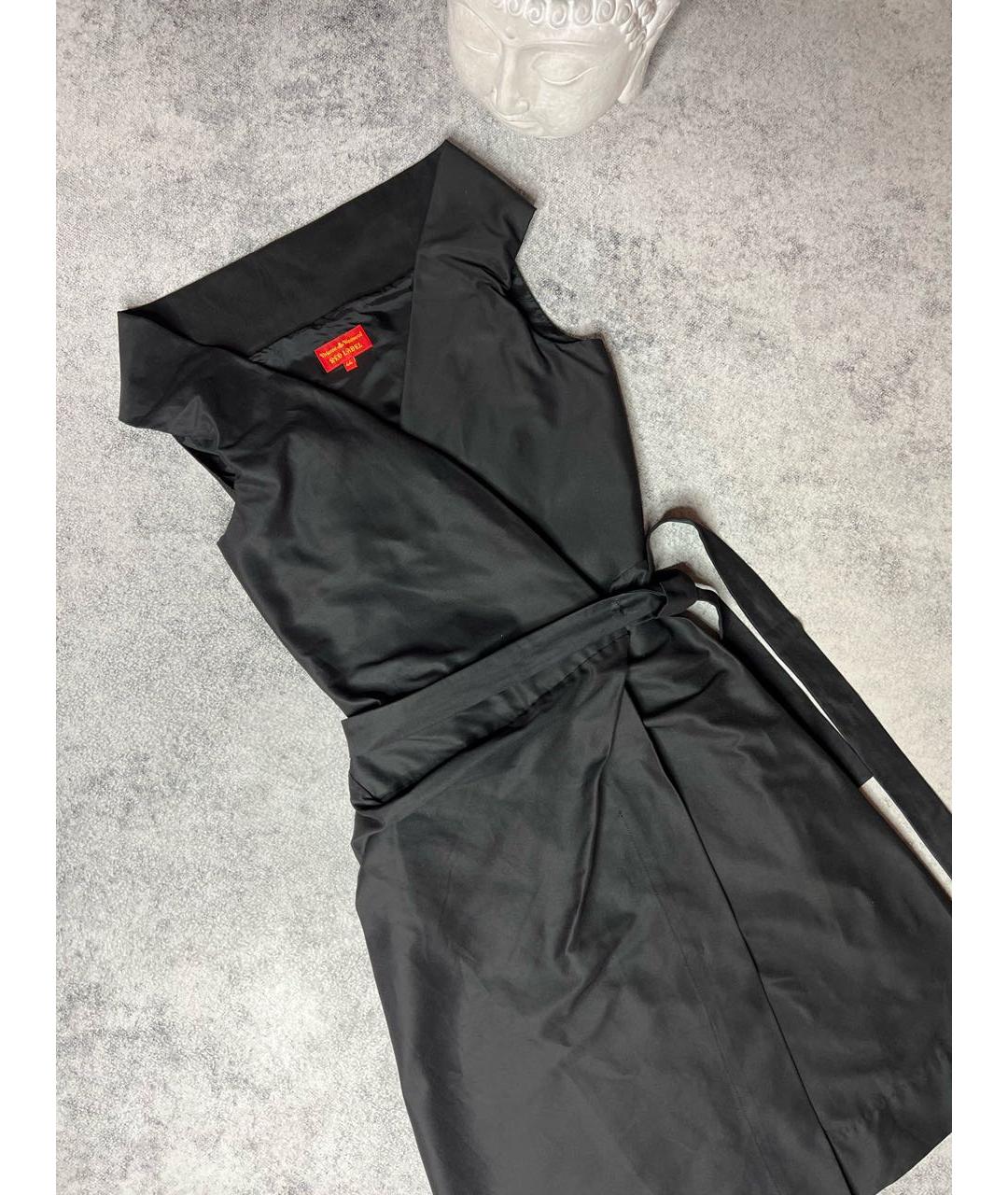 VIVIENNE WESTWOOD Черное хлопковое платье, фото 5
