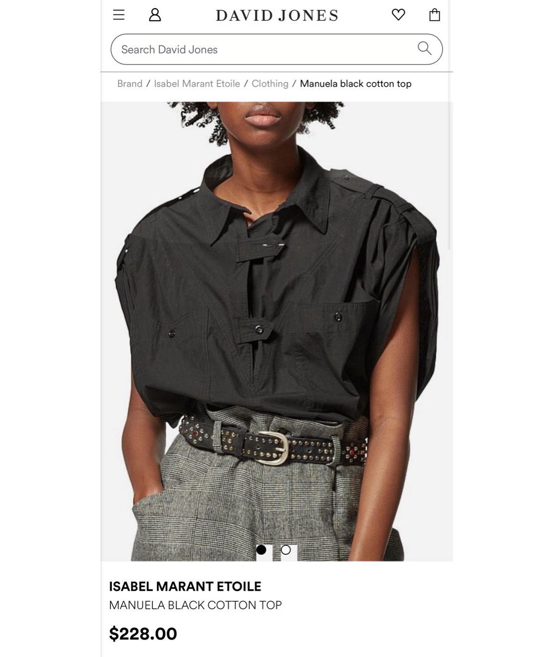 ISABEL MARANT ETOILE Серая хлопковая рубашка, фото 4