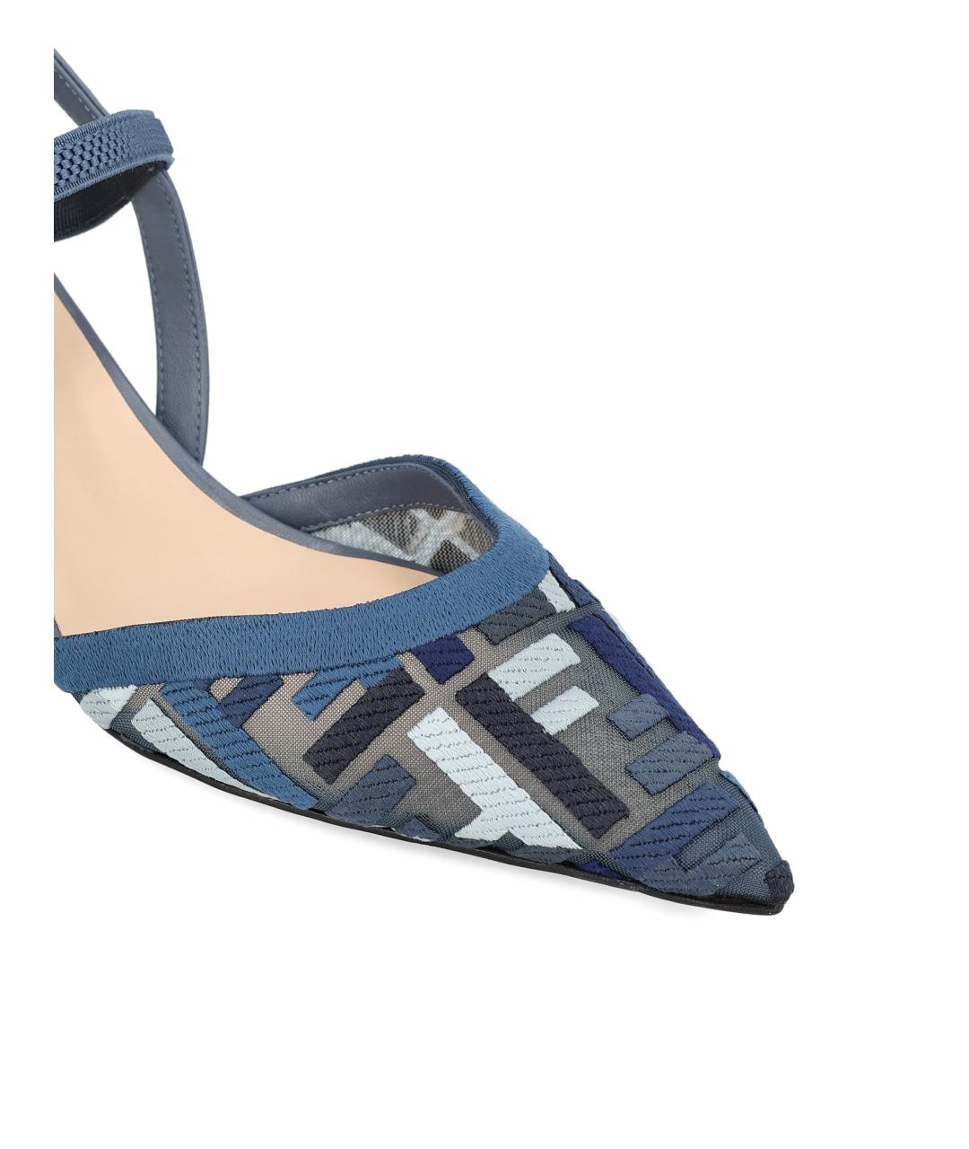 FENDI Синие туфли, фото 4