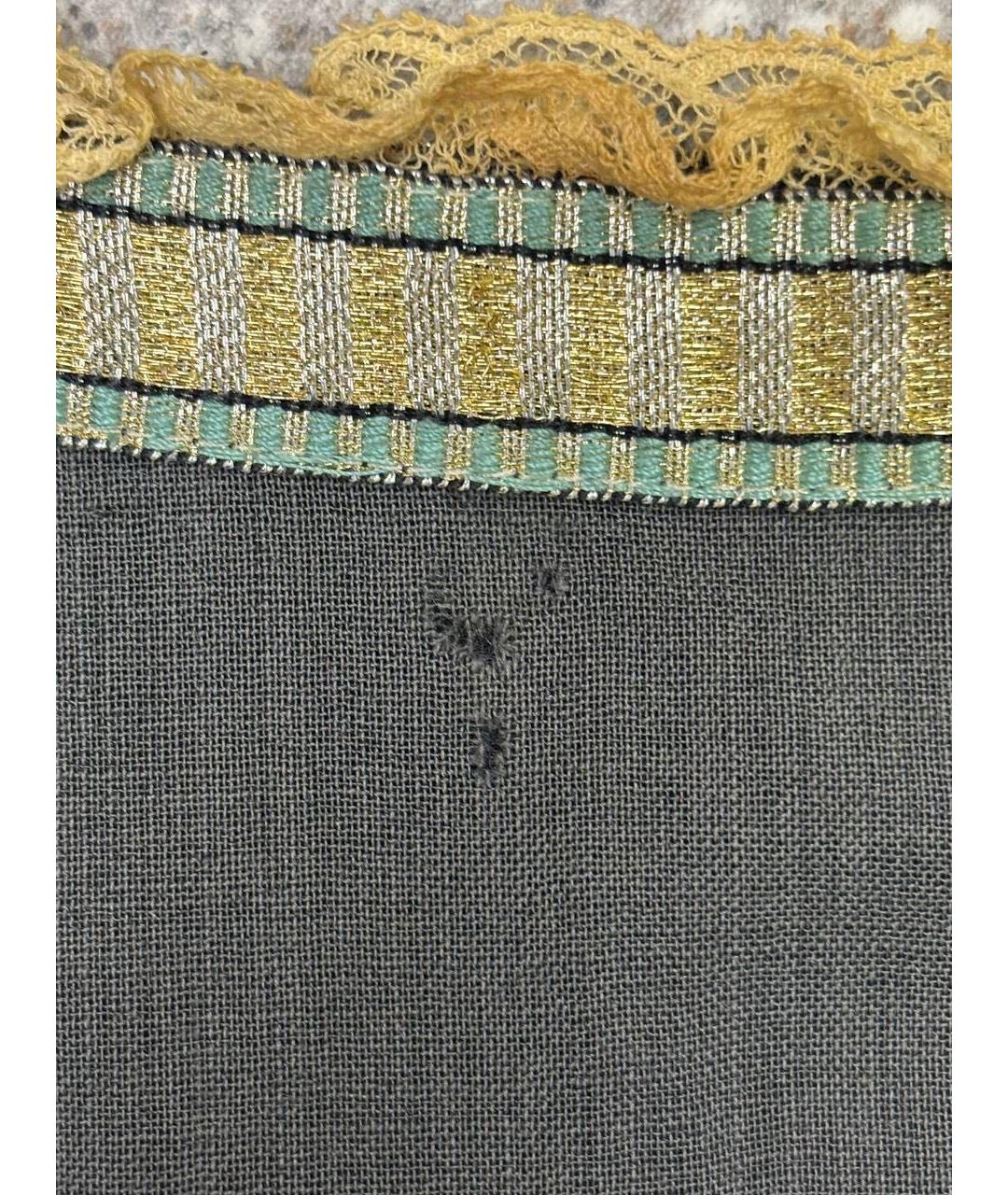 MIU MIU Темно-синяя бархатная майка, фото 6