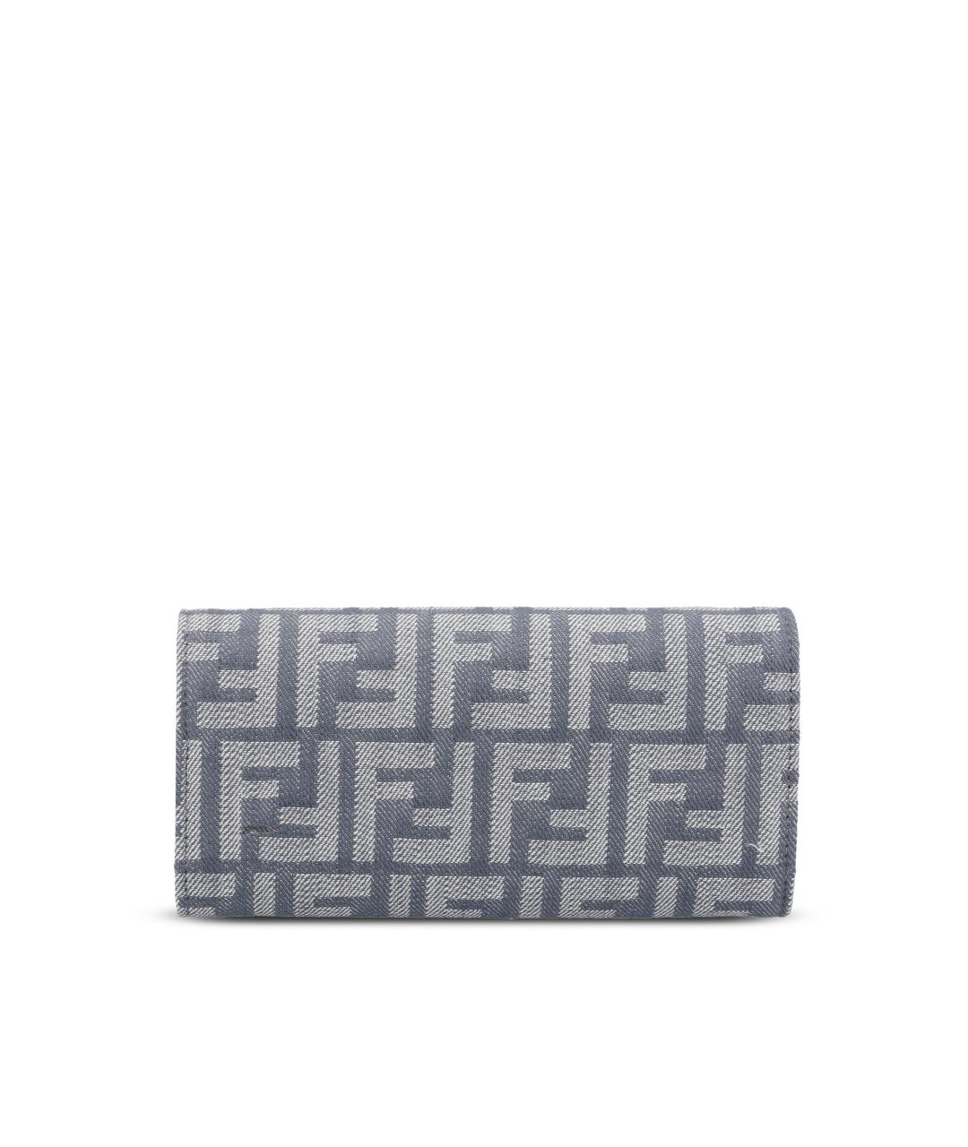 FENDI Синяя жаккардовая сумка через плечо, фото 4