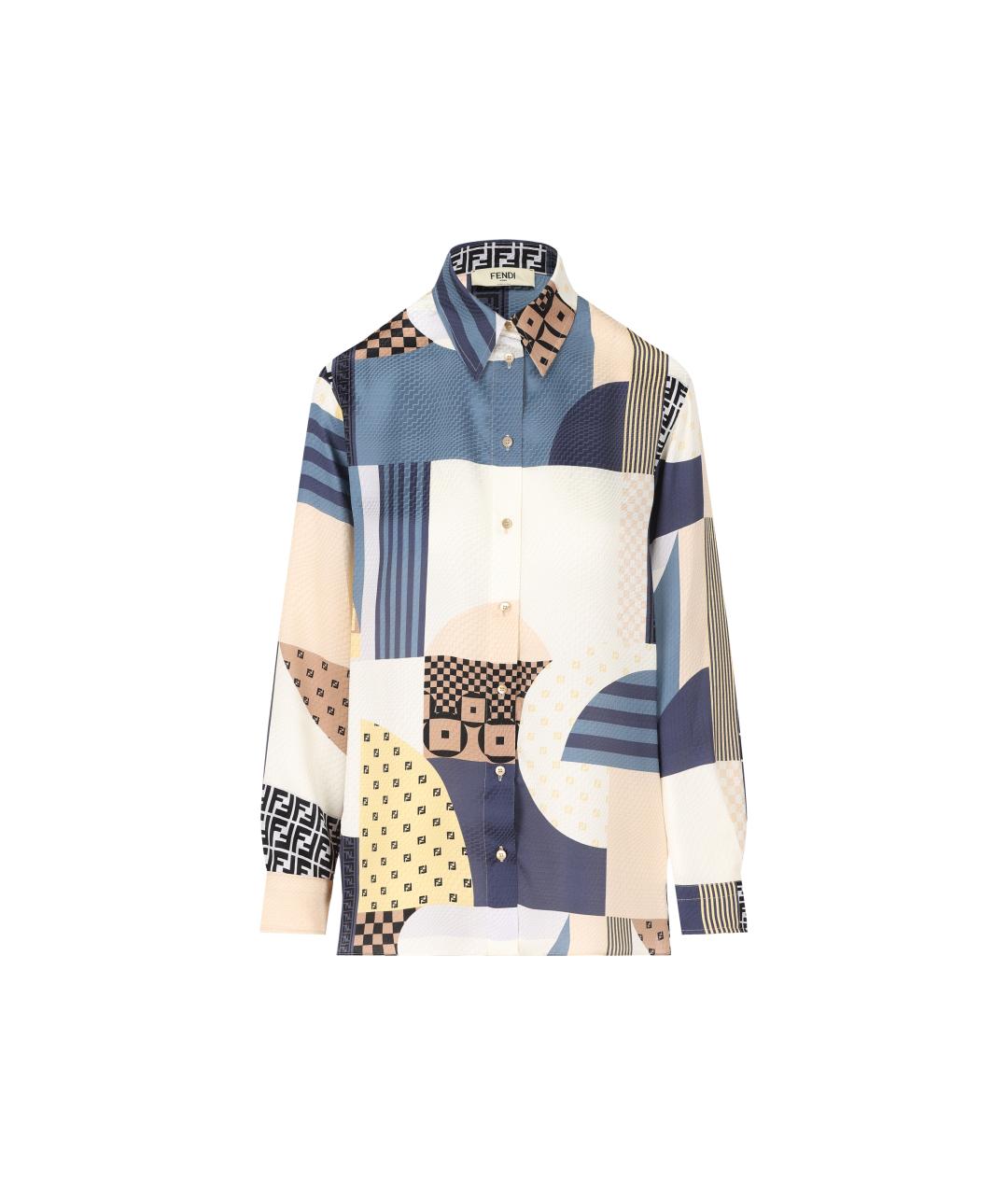 FENDI Шелковая рубашка, фото 4