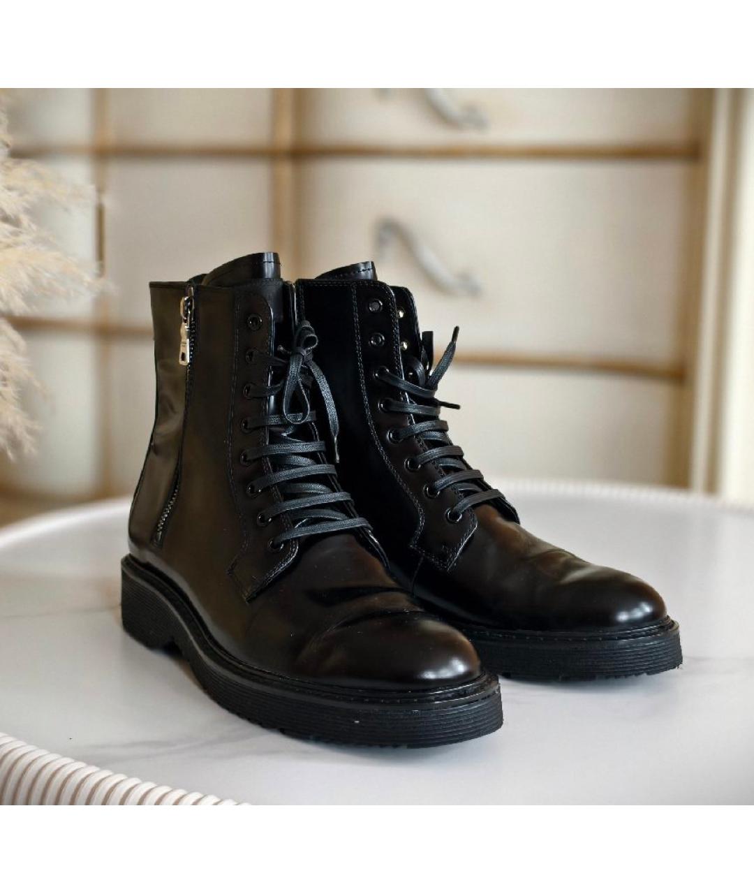 PRADA Черные ботинки, фото 8