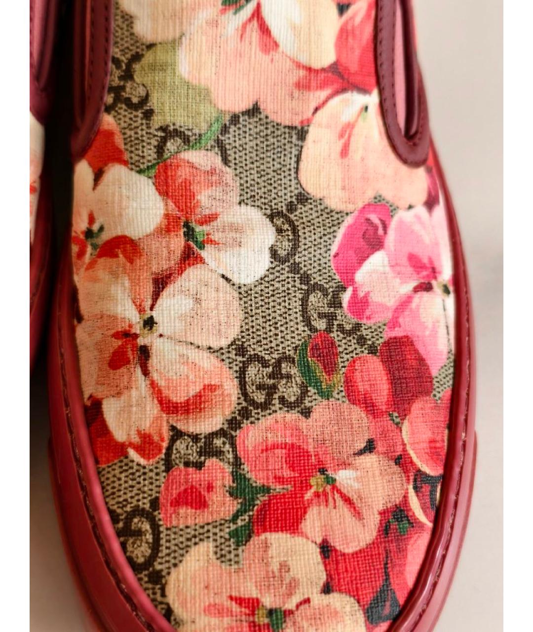GUCCI Бордовые слипоны, фото 8