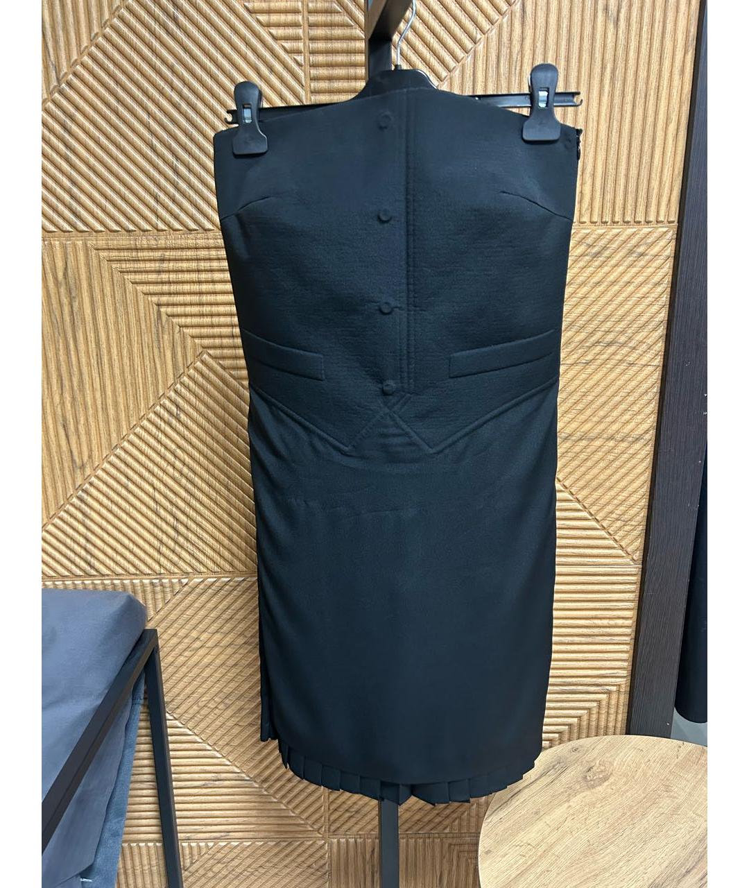 MAISON MARGIELA Черное коктейльное платье, фото 6