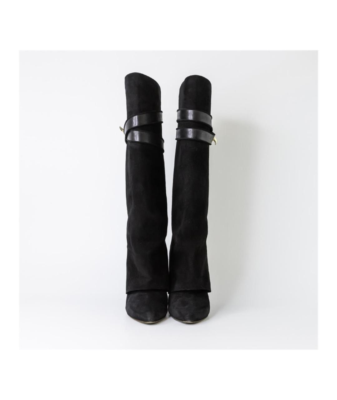 GIVENCHY Черные замшевые сапоги, фото 4