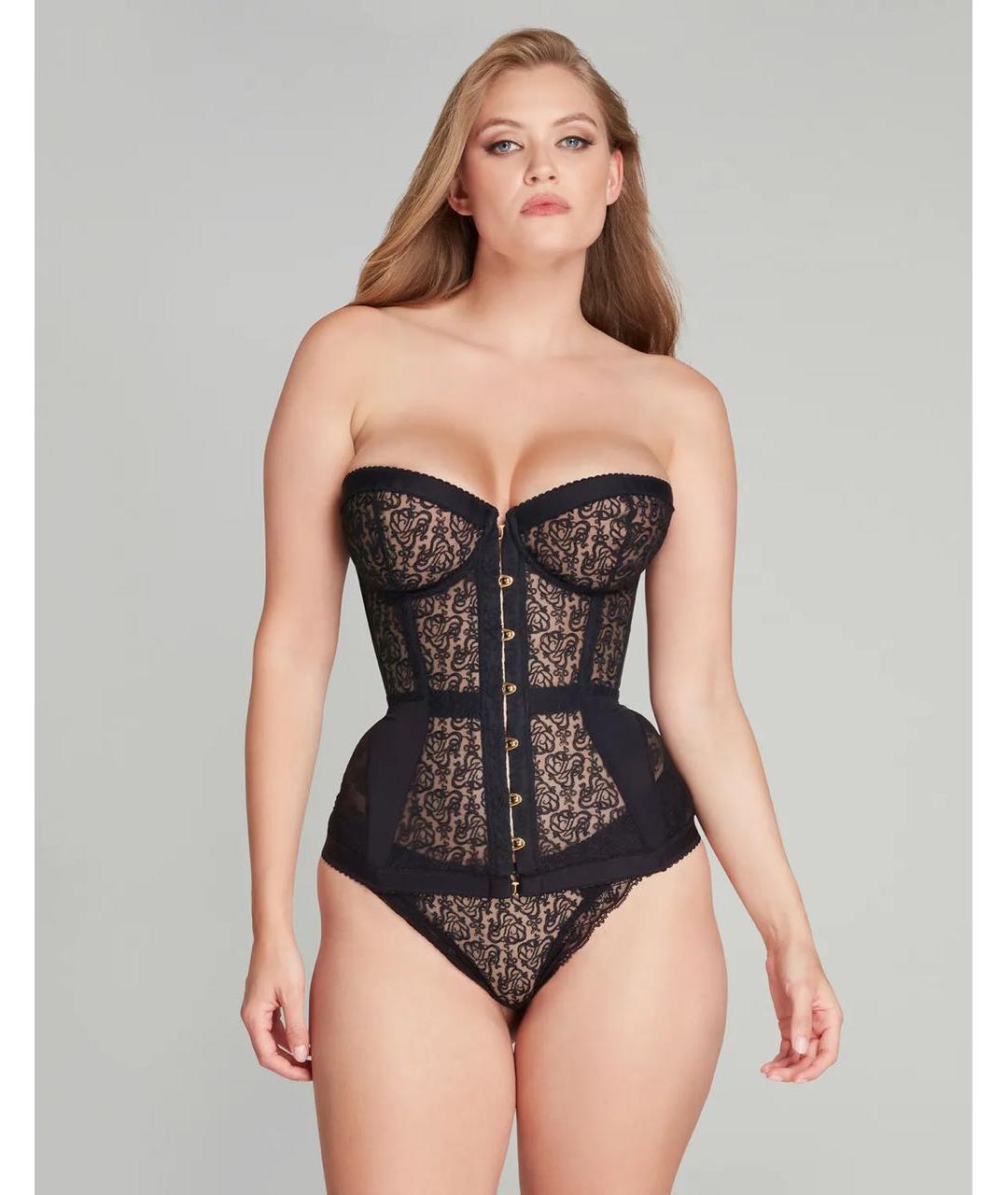 AGENT PROVOCATEUR Черный кружевной корсет, фото 3