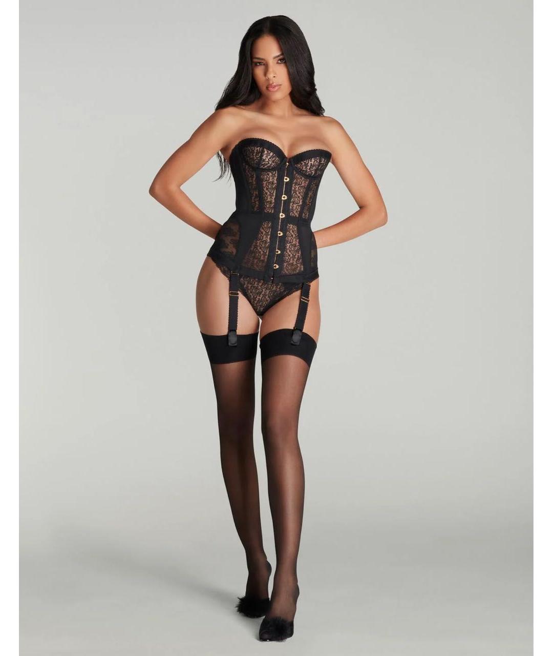 AGENT PROVOCATEUR Черный кружевной корсет, фото 5