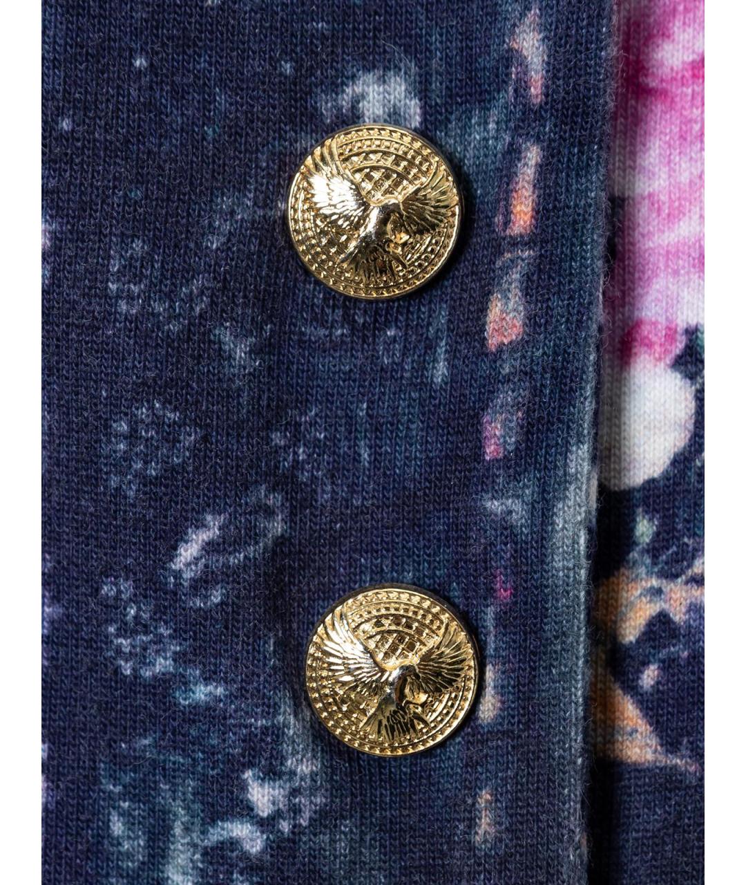 BALMAIN Синяя хлопковая футболка, фото 3