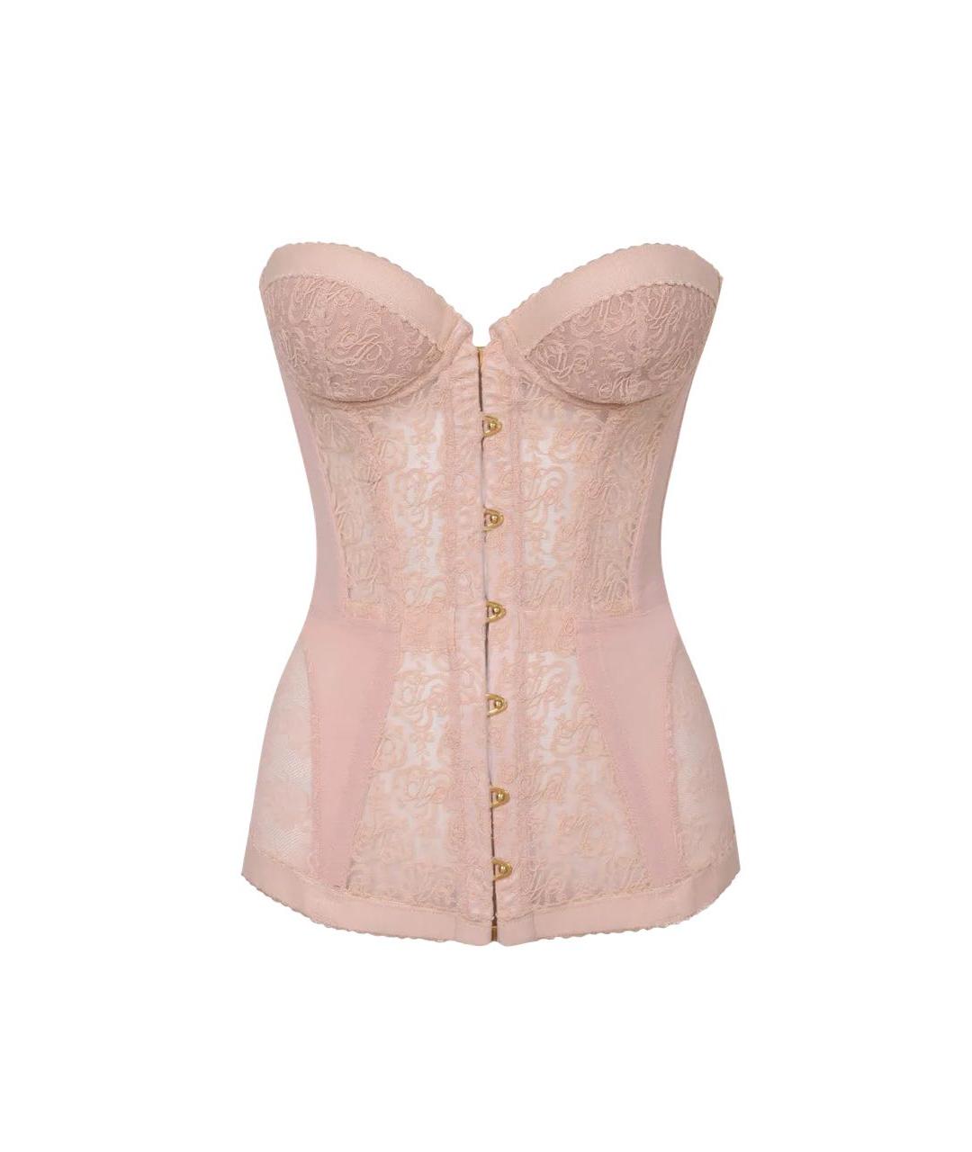 AGENT PROVOCATEUR Розовый кружевной корсет, фото 1